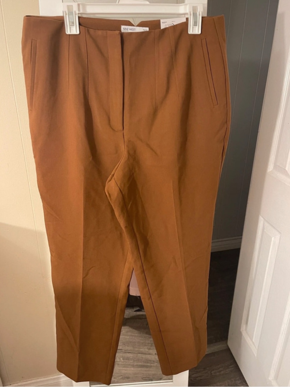 Nine West Women's Brown Cropped Dress Pants